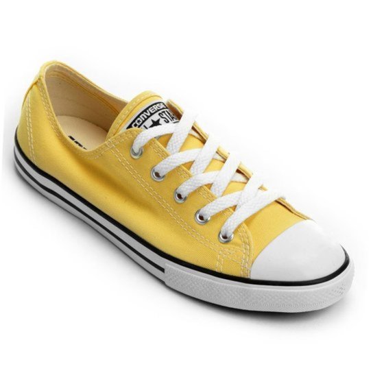 Tênis Converse All Star Ct As Core Ox Feminino - Amarelo Menor preço em Tênis Converse All Star Ct As Core Ox Feminino - Amarelo