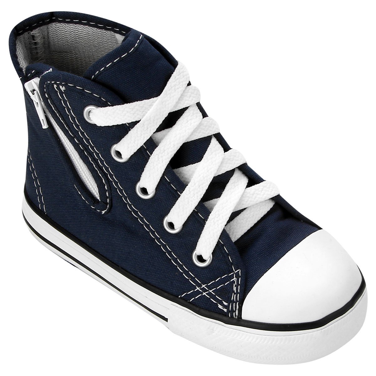 Zíper TÃªnis Converse Infantil All Star Infantil Cano Alto Com Ziper