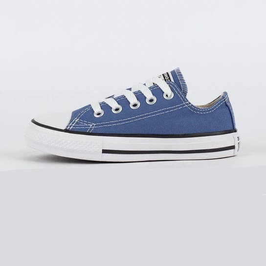 Tênis Converse All Star Kids Ck0430 - Azul Claro Menor preço em Tênis Converse All Star Kids Ck0430 - Azul Claro