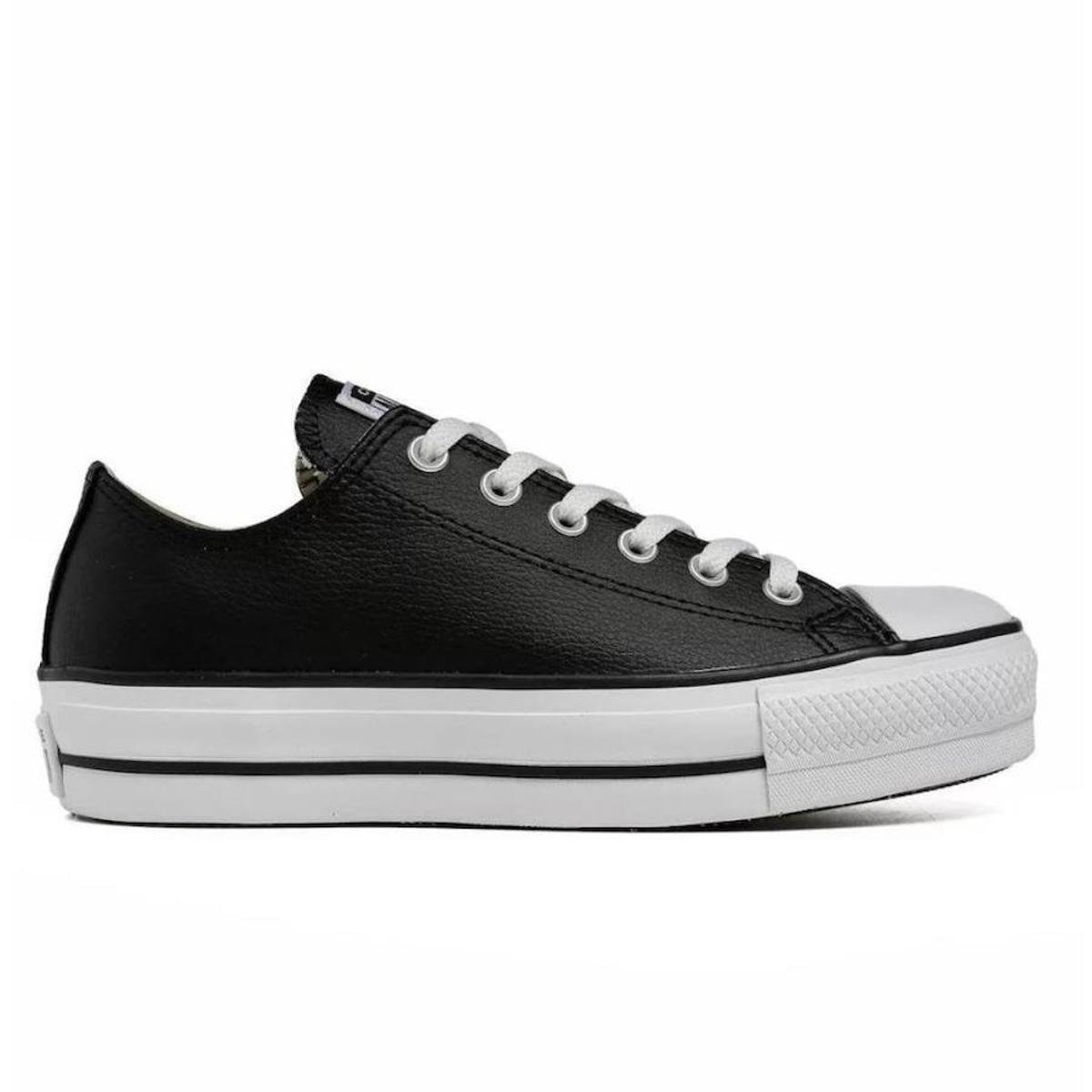 Tênis Converse All Star Plataforma Sintético 38 Unissex - Preto Menor preço em Tênis Converse All Star Plataforma Sintético 38 Unissex - Preto