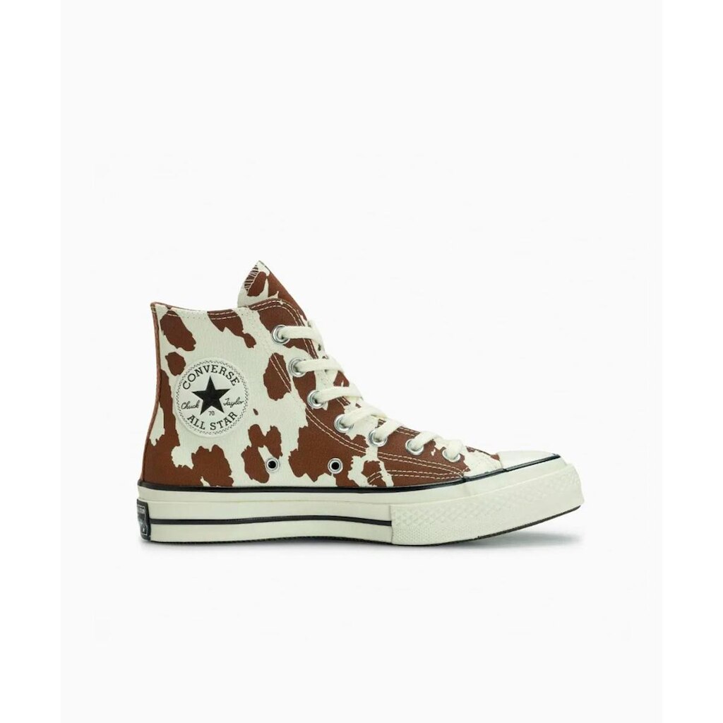 Tenis Converse Chuck 70 Cow Print Cano Alto Marrom