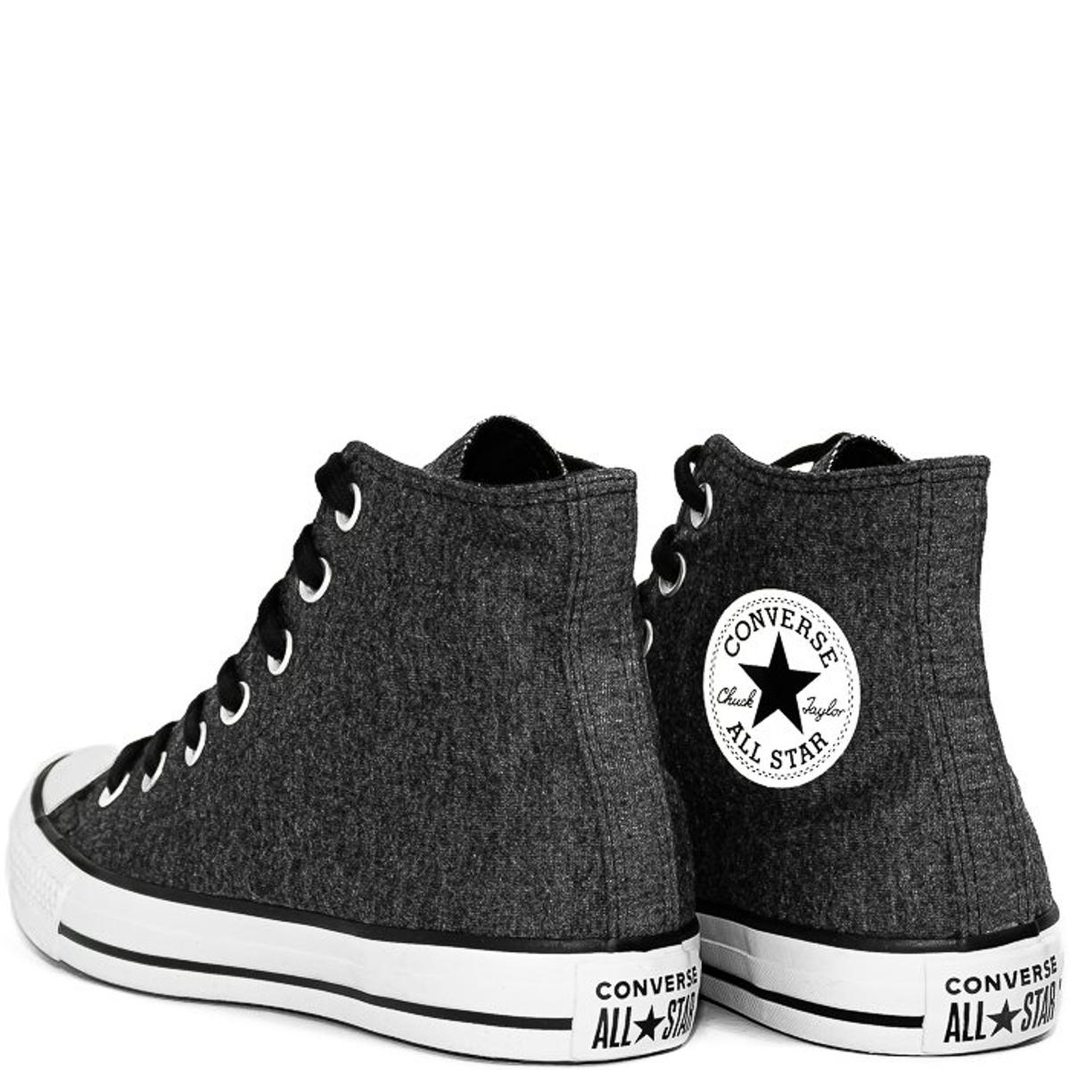 Tênis Converse Chuck Taylor All Star Cano Alto Feminino - Preto | Netshoes