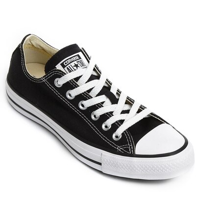 Tênis Converse Chuck Taylor All Star Cano Baixo - Preto | Netshoes