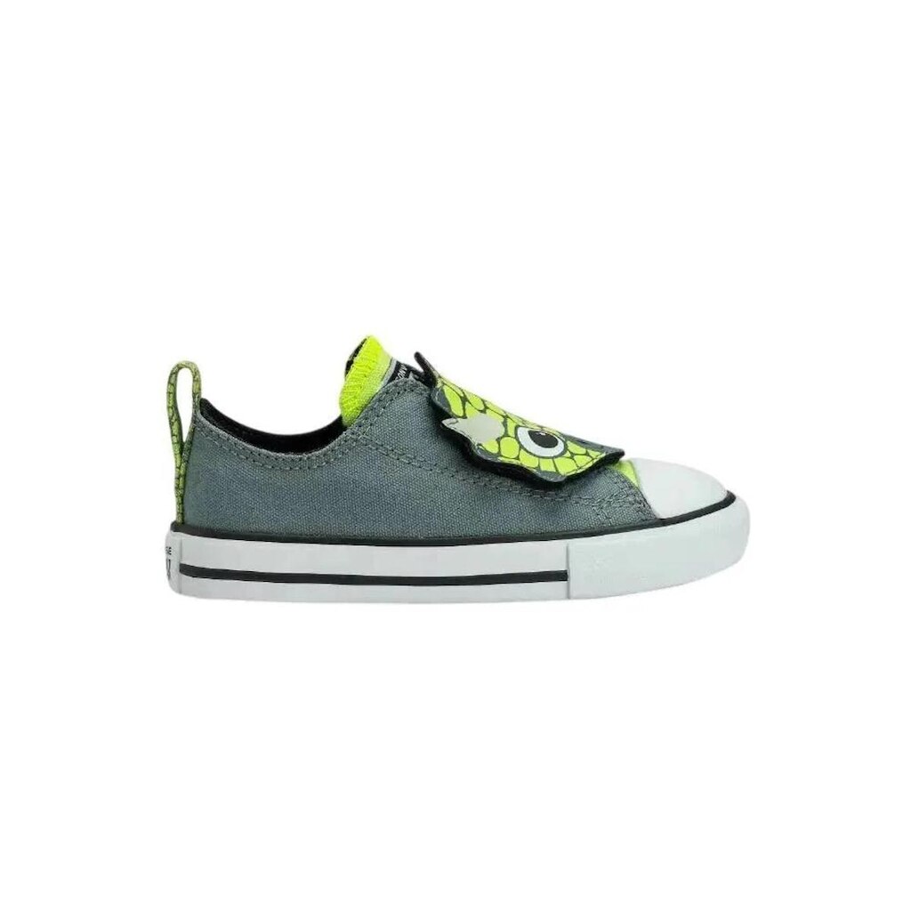 Tênis Converse Chuck Taylor All Star Easy Strap Dino - Infantil - Cinza