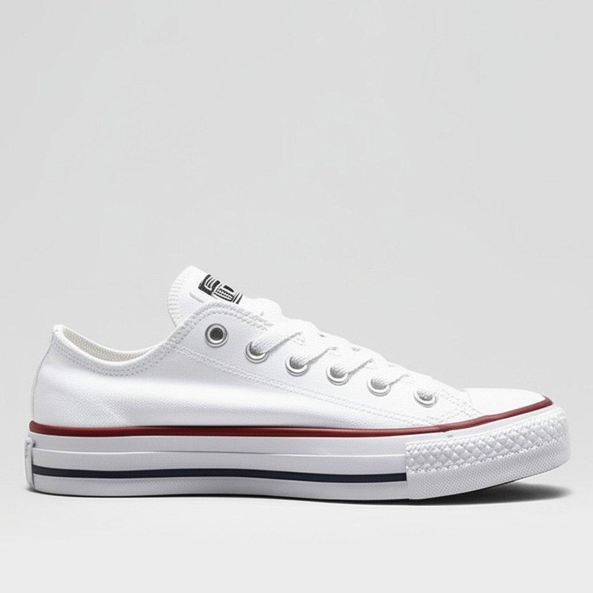 Tênis Converse Chuck Taylor All Star Ox - Branco Menor preço em Tênis Converse Chuck Taylor All Star Ox - Branco