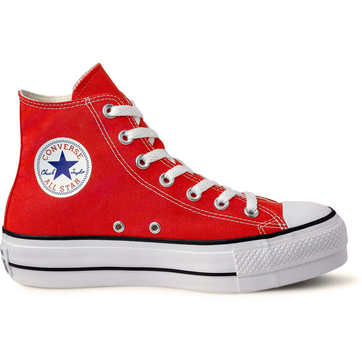 Tênis Converse Chuck Taylor All Star Platform Hi - Vermelho | Netshoes