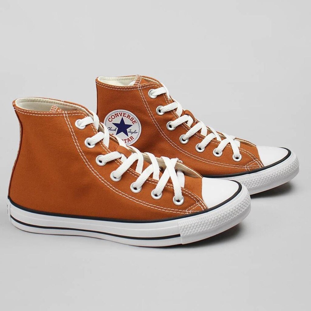 Tênis Converse Chuck Taylor Cano Alto Marrom Pardo