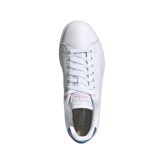 Tênis Couro Adidas Advantage II Feminino - Branco