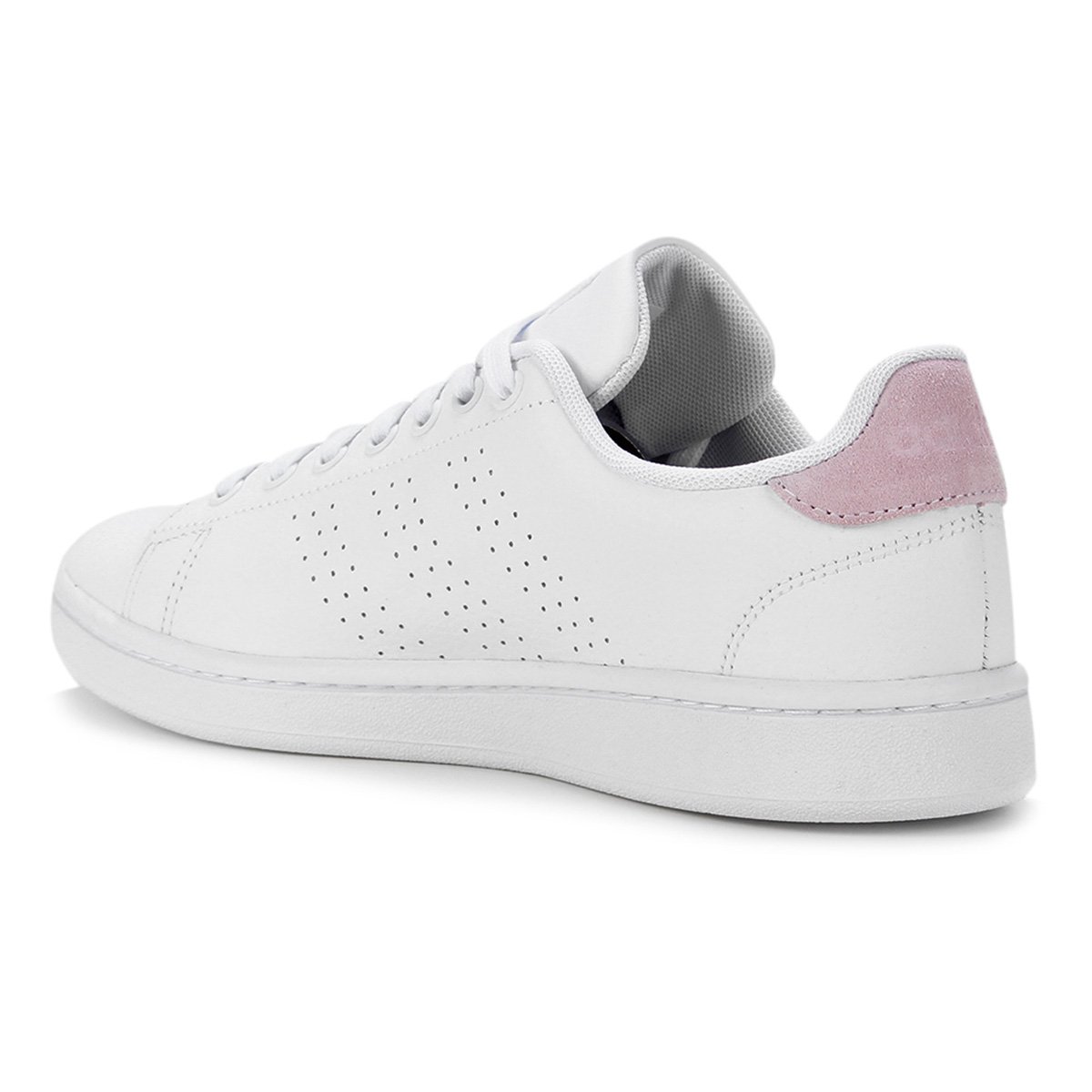 tenis adidas advantage branco e rosa