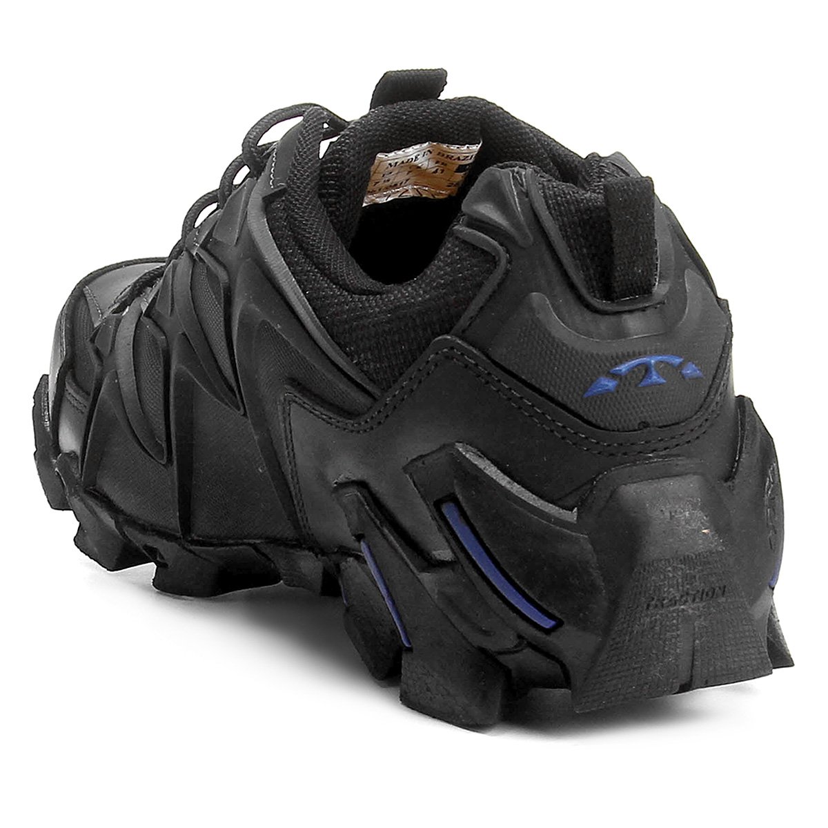 Tênis Couro Bull Terrier Cyber Masculino Preto+Azul Netshoes
