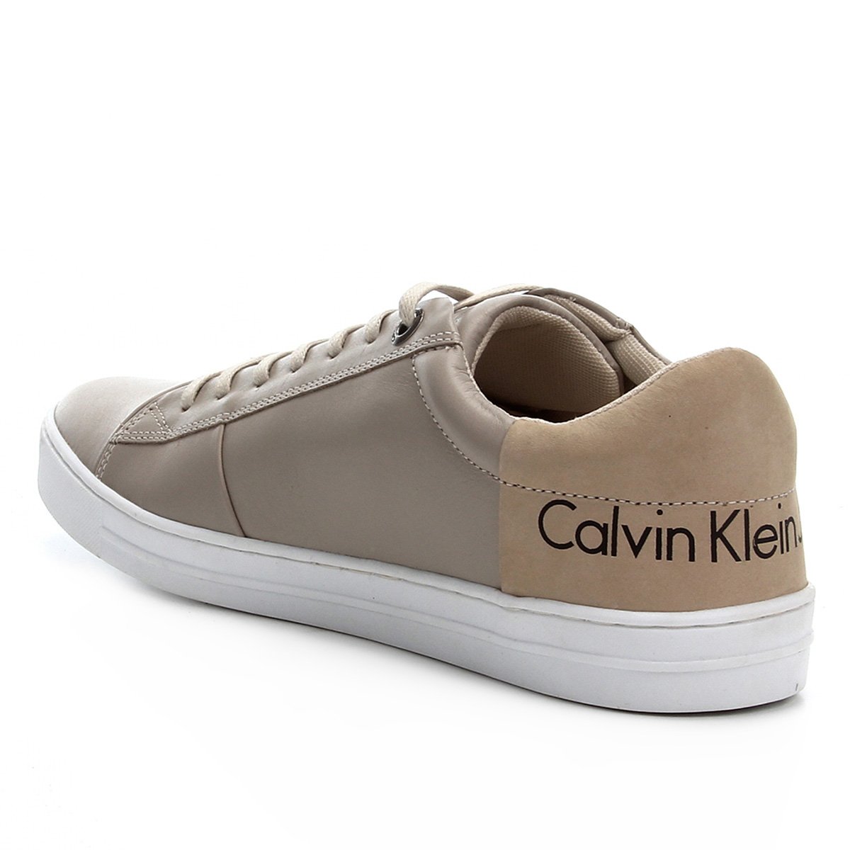 Tênis Couro Calvin Klein Masculino Off White Netshoes