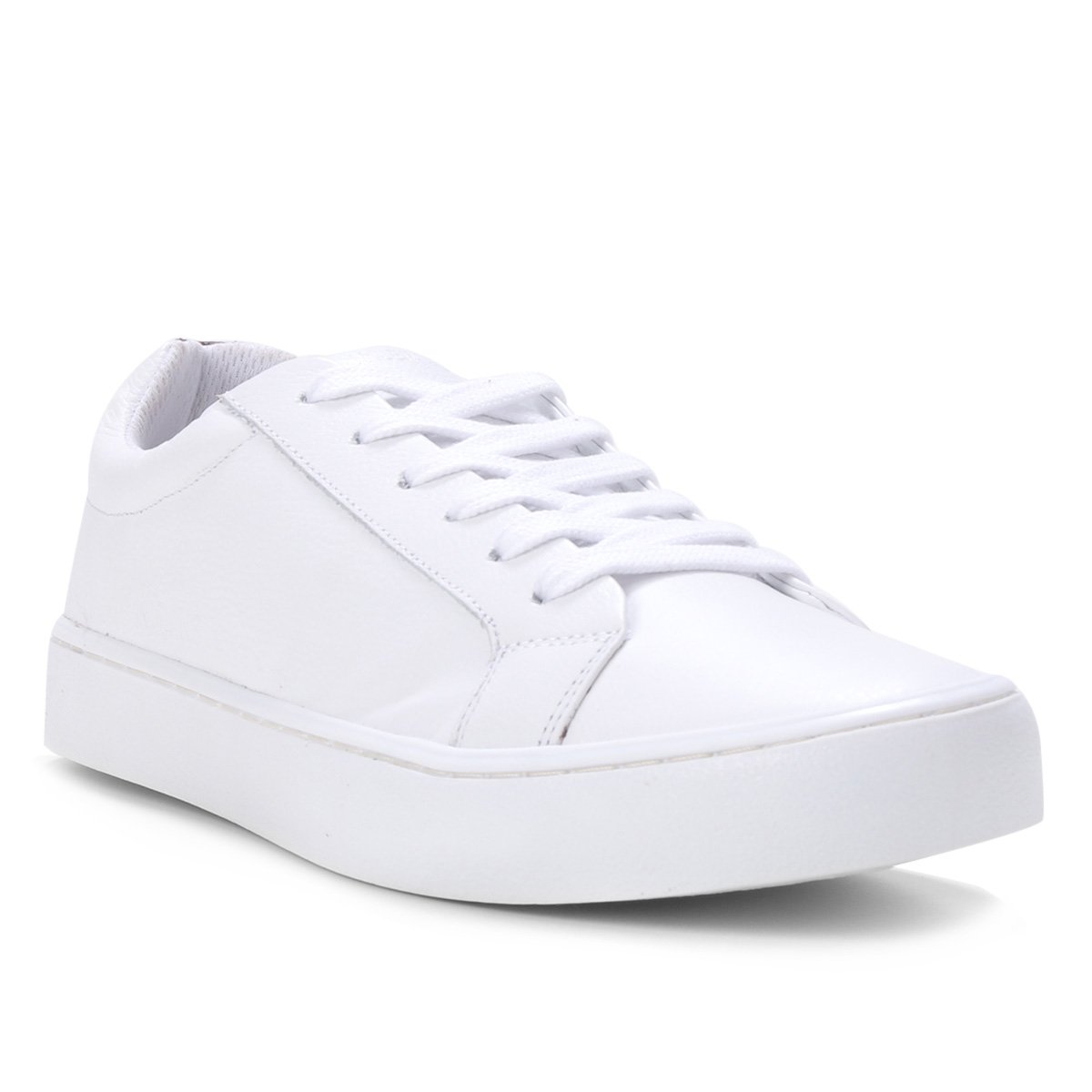 Tênis Couro Calvin Klein Skate Masculino - Branco | Netshoes