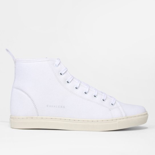 Tenis Couro Cano Alto Cavalera Leon II Masculino - Branco Menor preço em Tenis Couro Cano Alto Cavalera Leon II Masculino - Branco