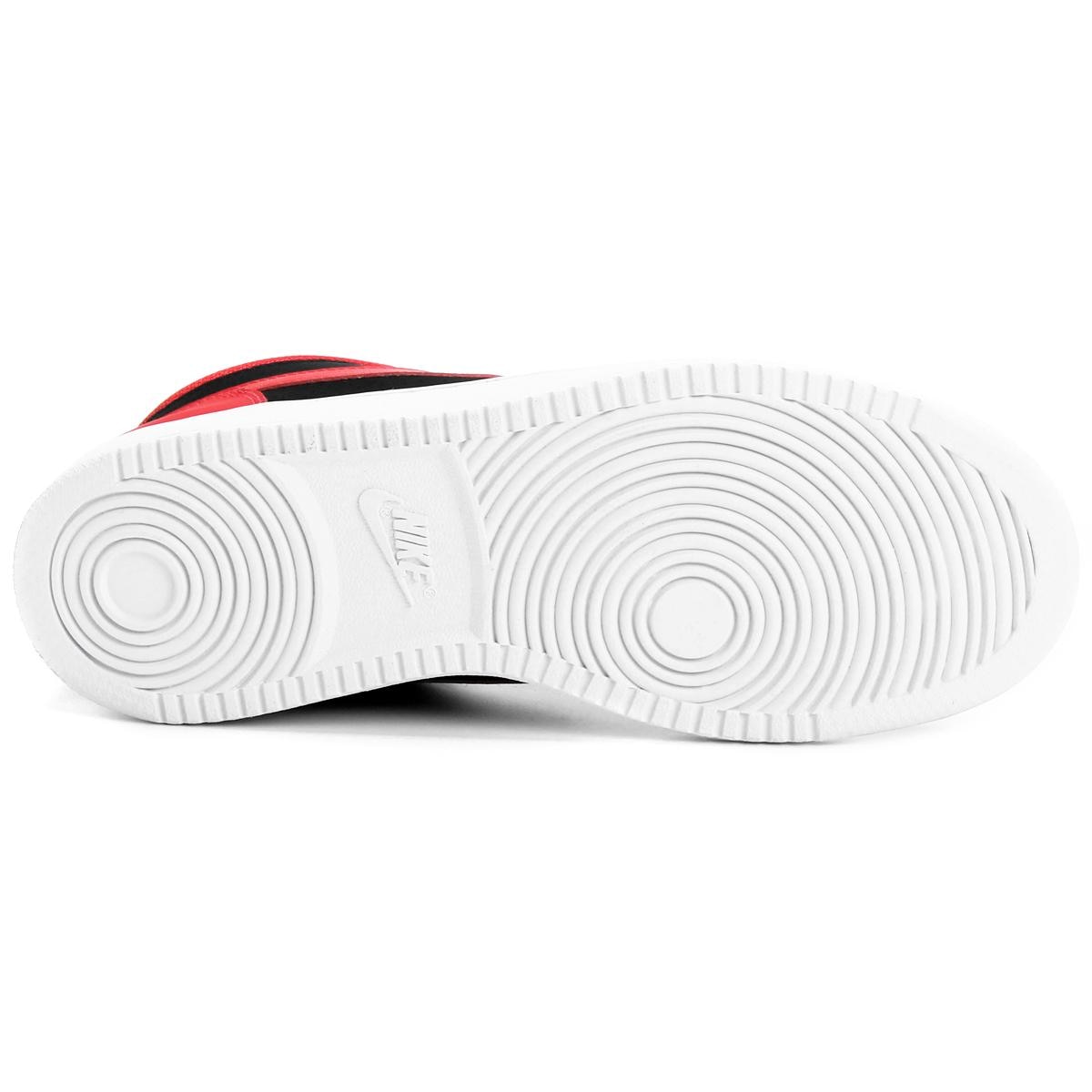 Tênis Couro Cano Alto Nike Recreation Mid Masculino - Preto+Vermelho |  Netshoes