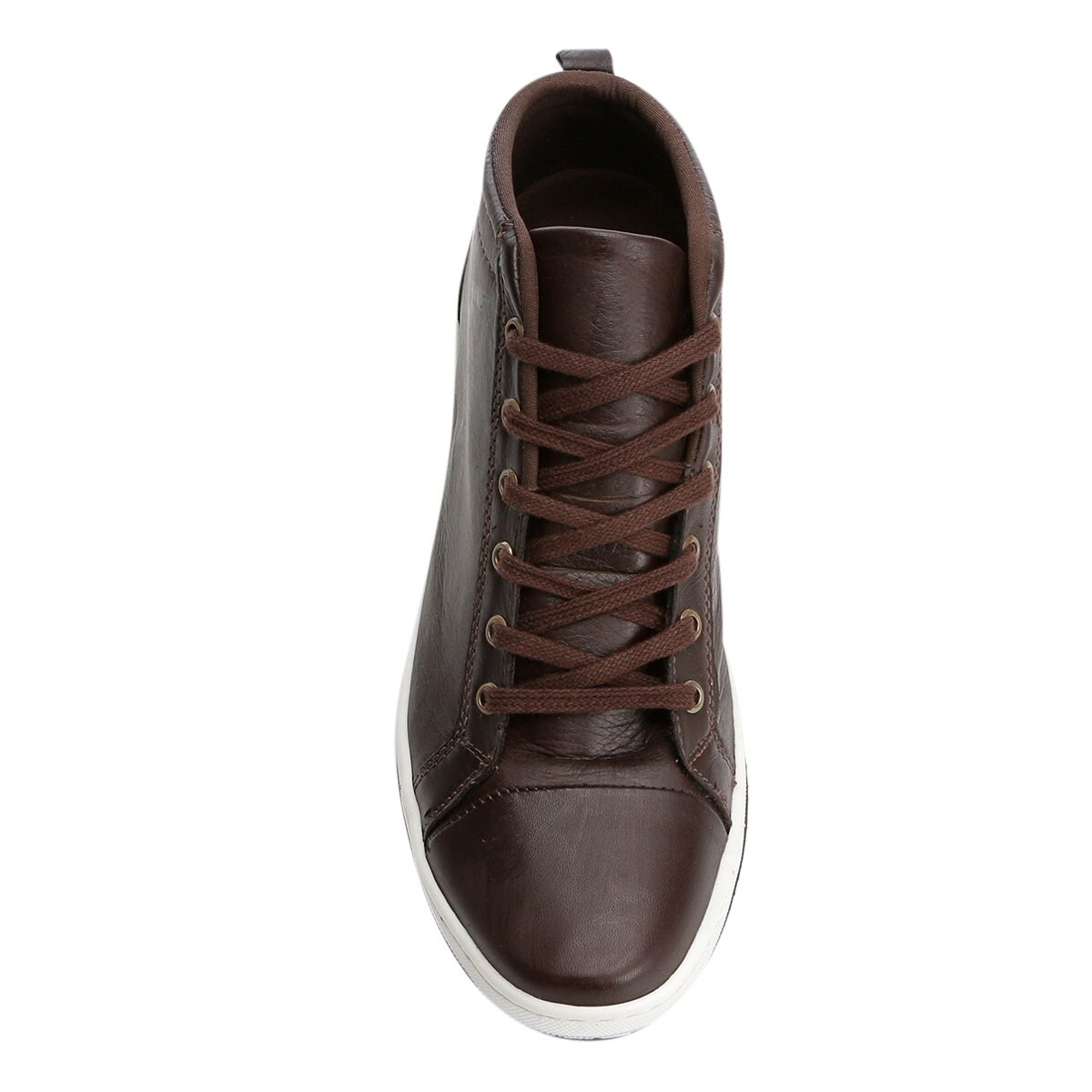 Tênis Couro Cano Alto Walkabout Moscou Masculino - Café | Netshoes