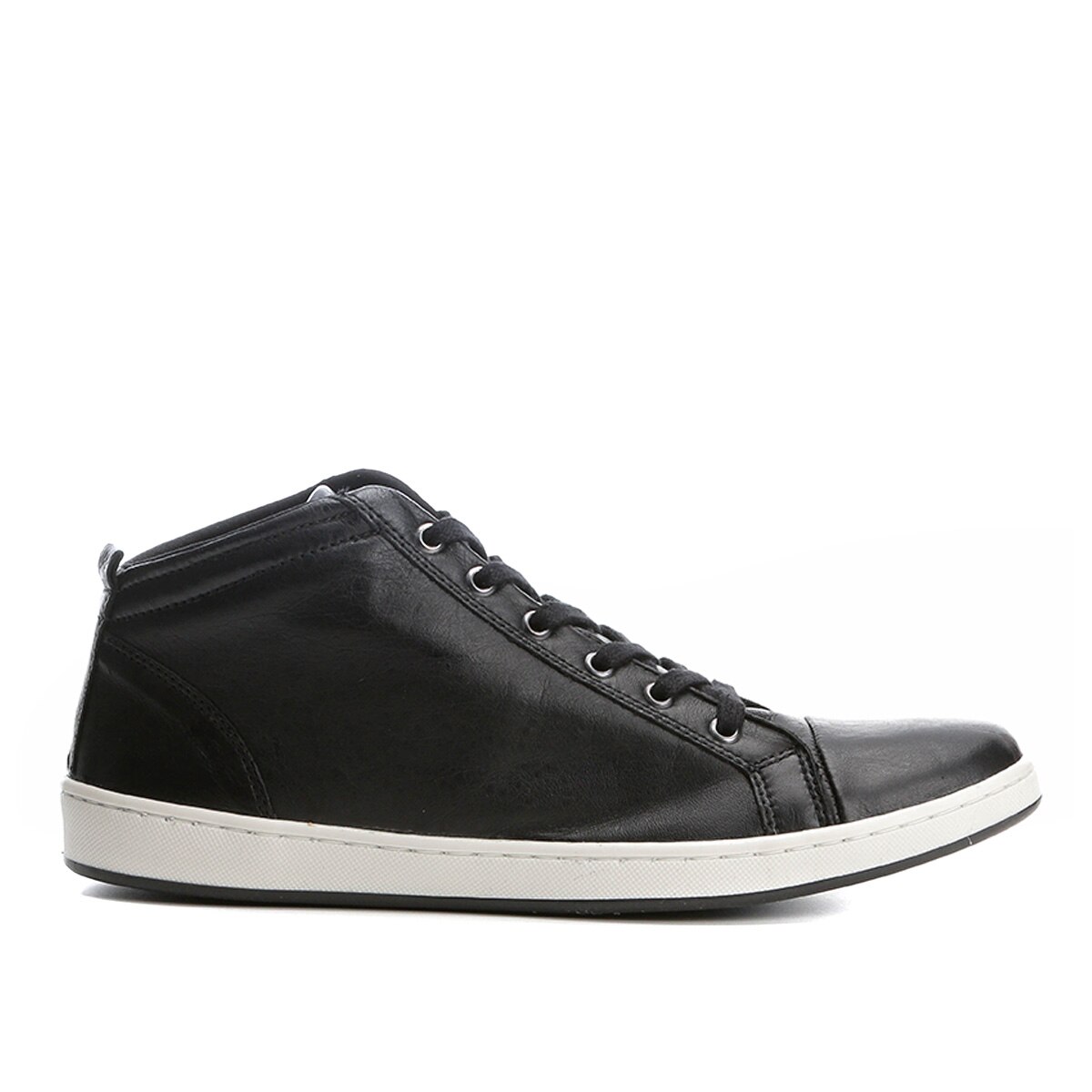 Tênis Couro Cano Alto Walkabout Moscou Masculino - Preto | Netshoes