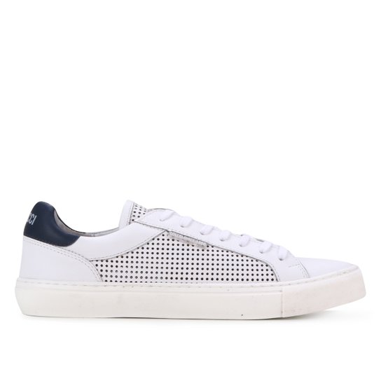 Tênis Couro Colcci Montado Everton Masculino - Branco Menor preço em Tênis Couro Colcci Montado Everton Masculino - Branco