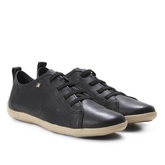 Tênis Couro Cravo & Canela Lolly Feminino - Preto Menor preço em Tênis Couro Cravo & Canela Lolly Feminino - Preto