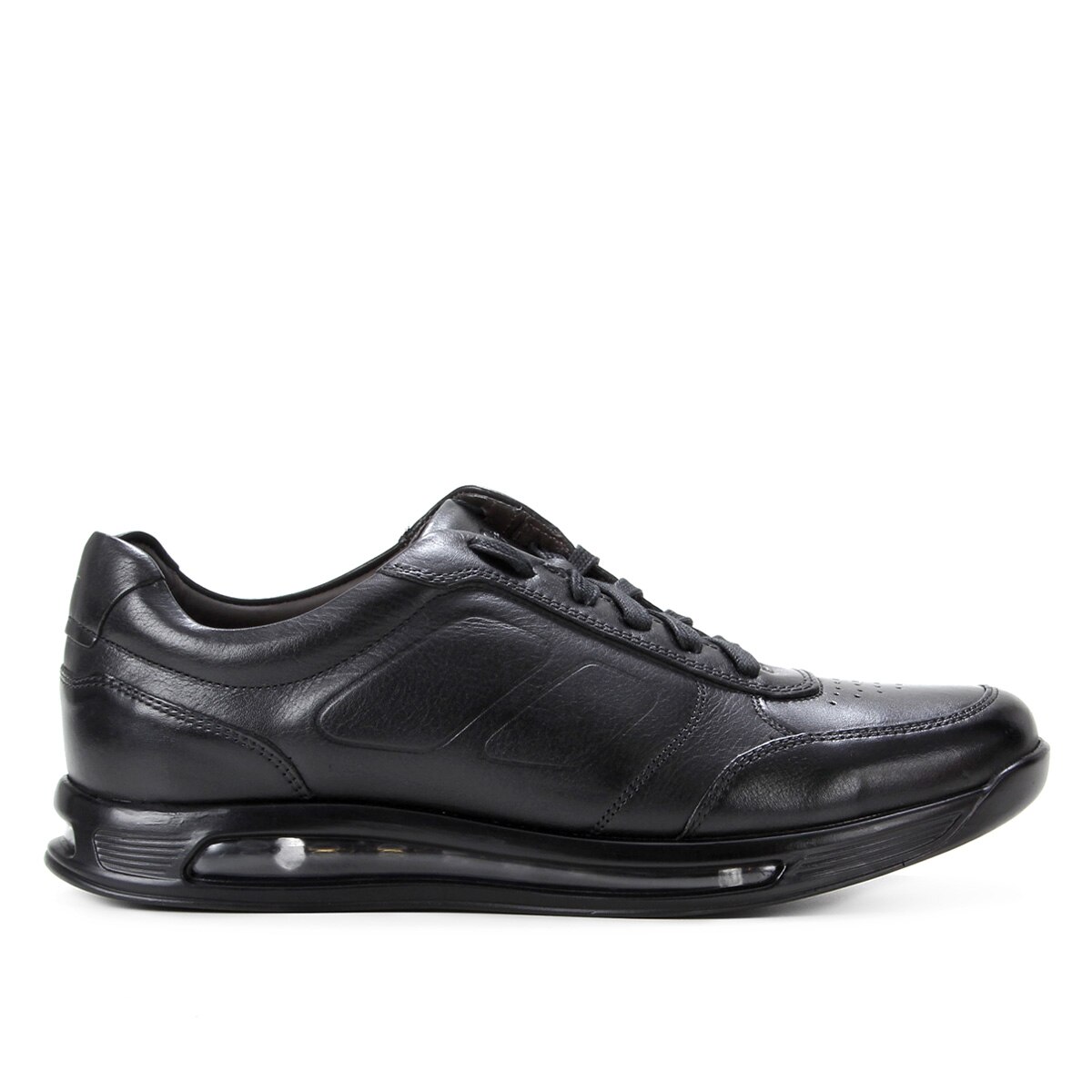 Tênis Couro Democrata Air Masculino - Preto | Netshoes