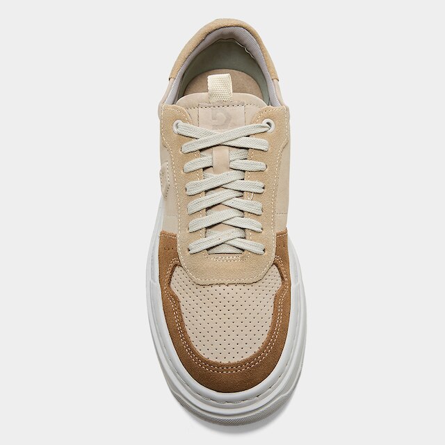 Tênis Couro Democrata Denim Block Masculino