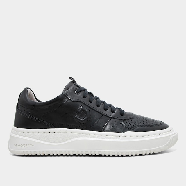 Tênis Couro Democrata Denim Block Masculino