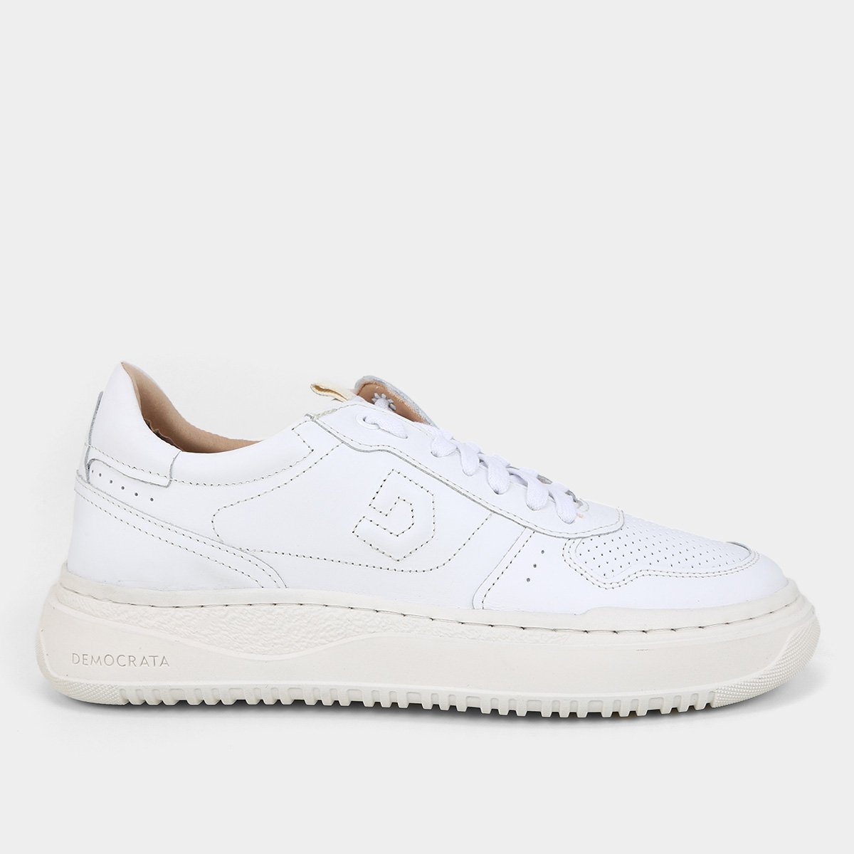 Tênis Couro Democrata Denim Block Masculino Menor preço em Tênis Couro Democrata Denim Block Masculino