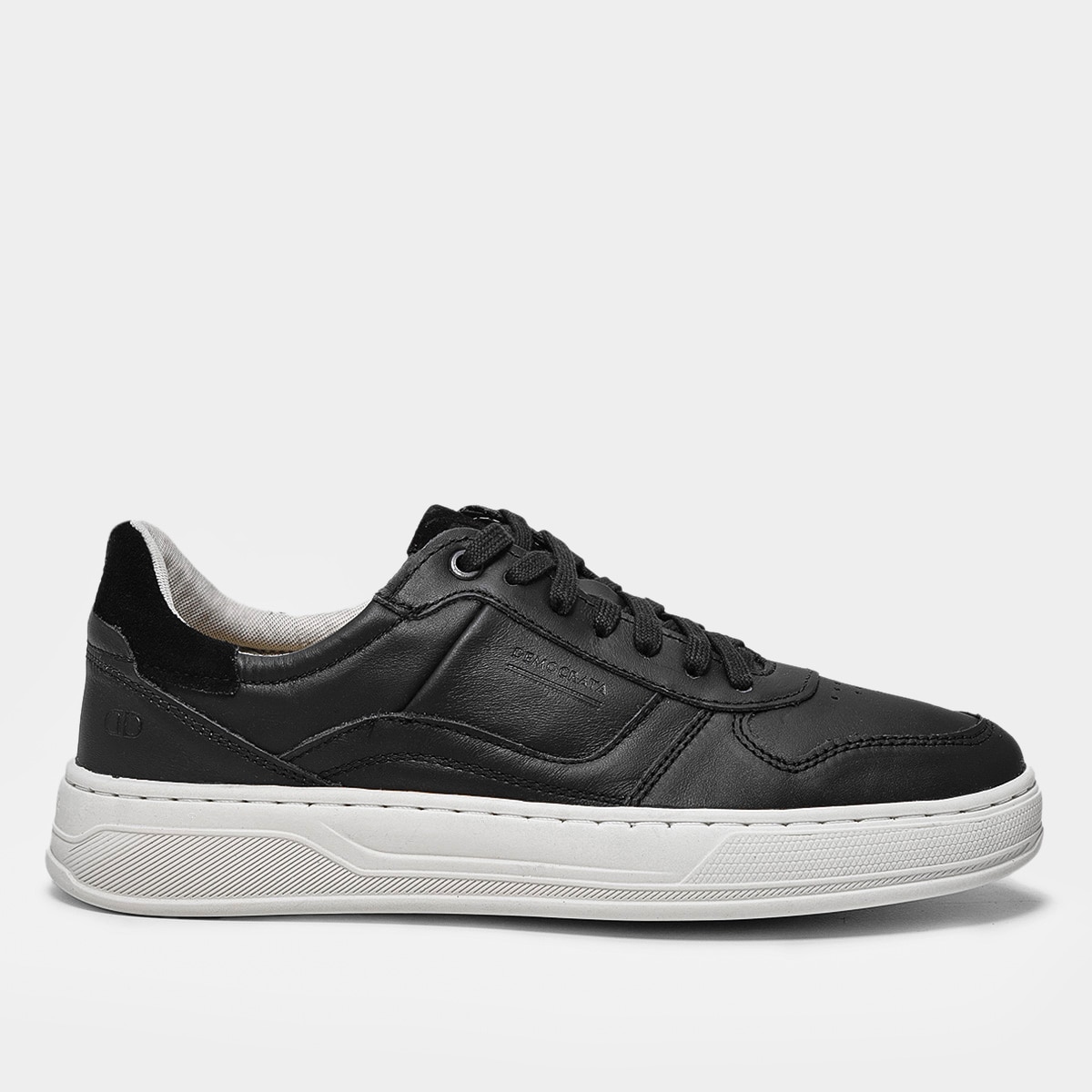 Tênis Couro Democrata Denim Casual Masculino