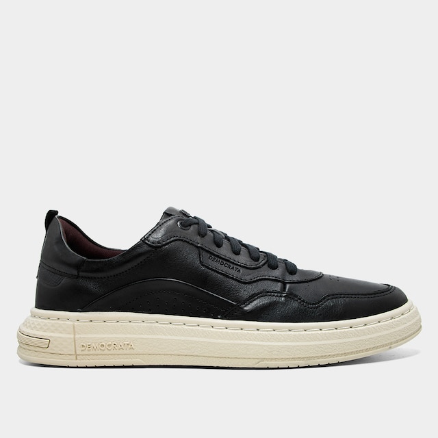 Tênis Couro Democrata Denim Jake Masculino
