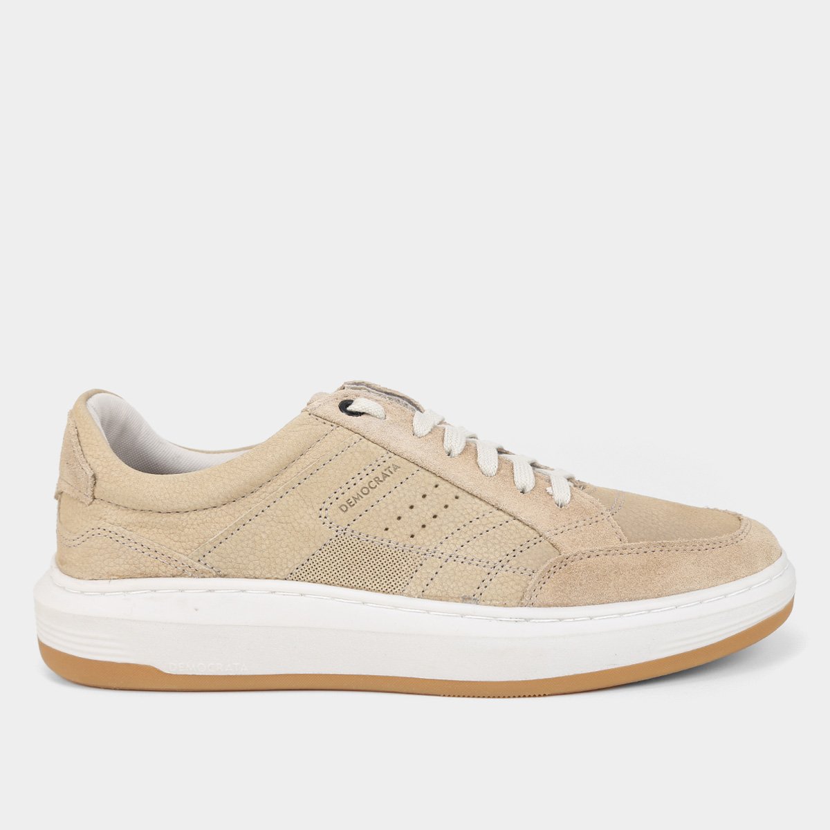 Tênis Couro Democrata Denin John Masculino Menor preço em Tênis Couro Democrata Denin John Masculino