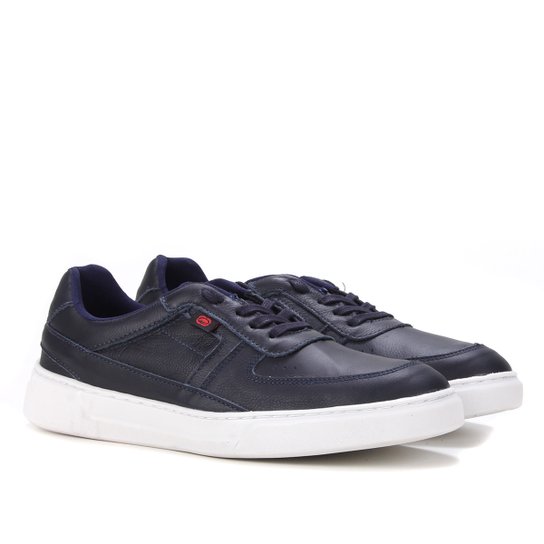 Tênis Couro Ecko Perfuros Masculino - Marinho Menor preço em Tênis Couro Ecko Perfuros Masculino - Marinho