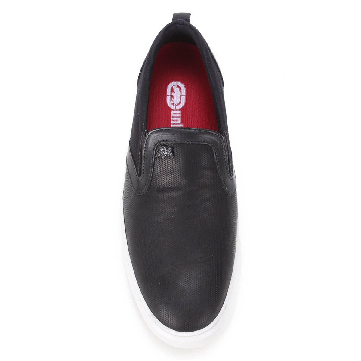 Tênis Couro Ecko Sem Cadarço Masculino - Preto | Netshoes