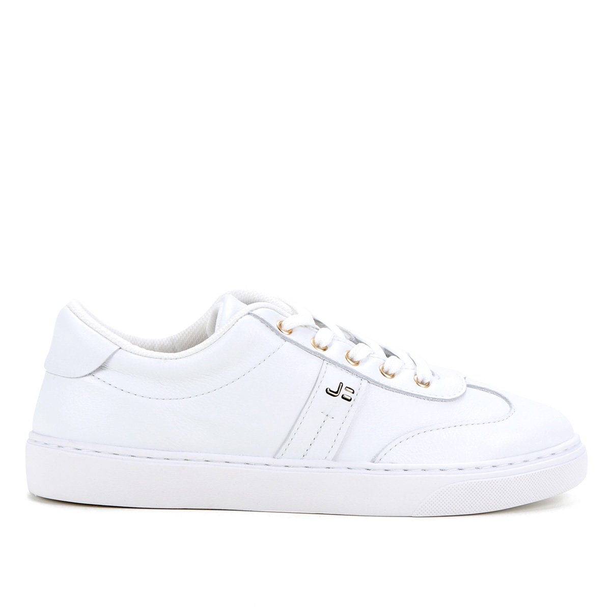 Tênis Couro Jorge Bischoff Casual Básico Feminino - Branco | Netshoes