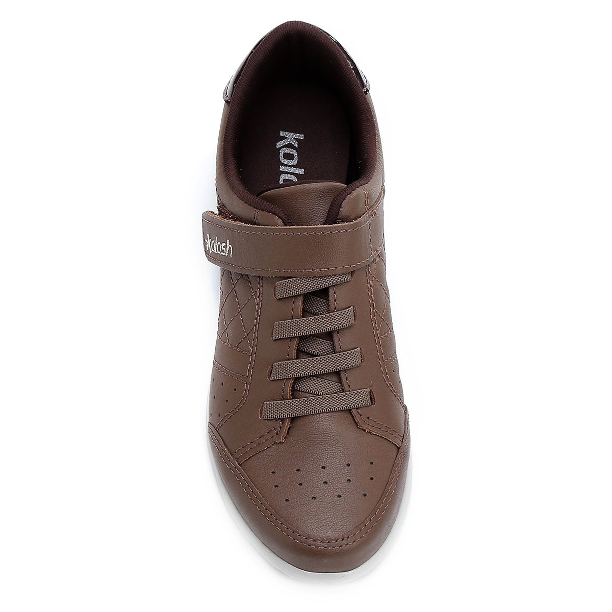 tênis kolosh anabela velcro preto