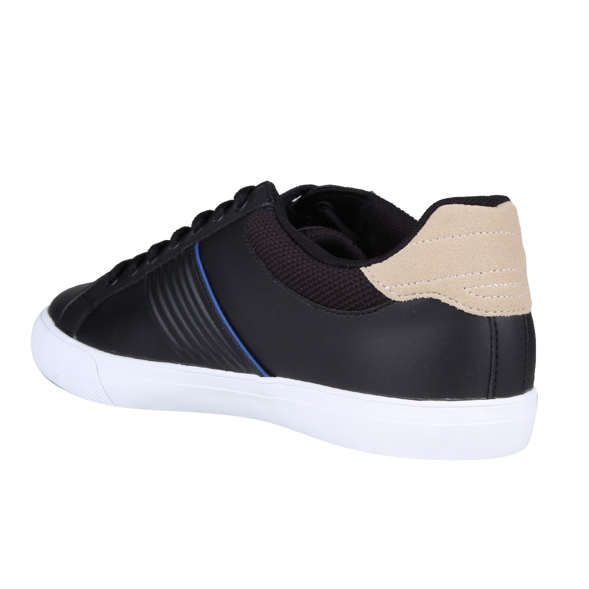 Tênis Couro Lacoste Flead Masculino - Preto | Netshoes