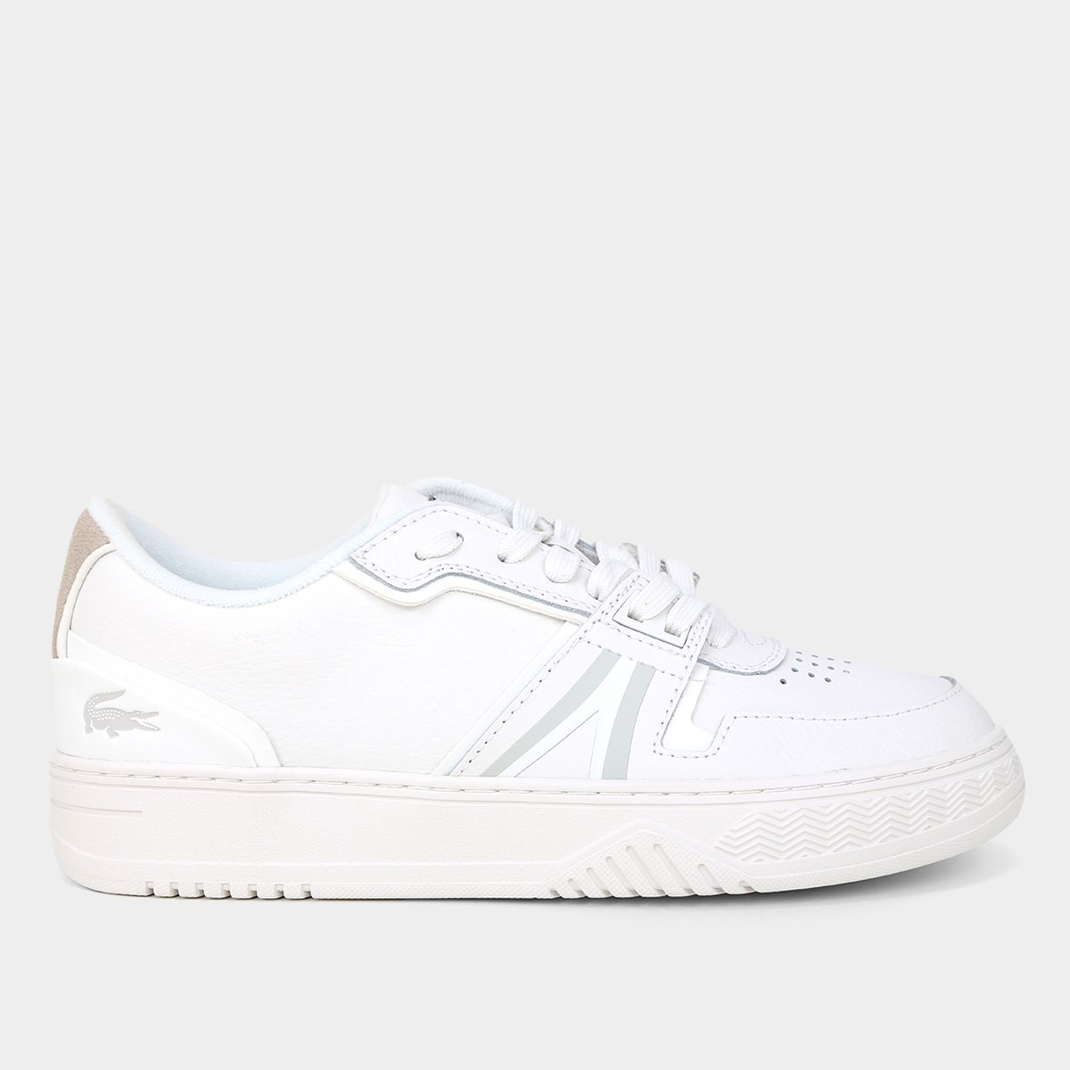 Tenis Couro Lacoste L001 Masculino Branco Netshoes