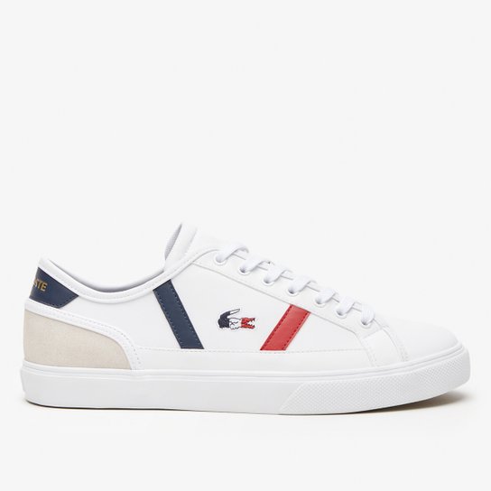 Netshoes Sapato Social Branco E Vermelho Tênis Lacoste Courtline