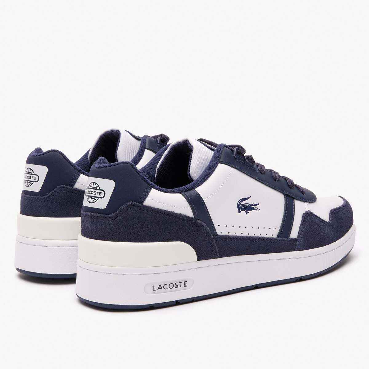 Tênis Couro Lacoste T-Clip Masculino - Branco | Netshoes