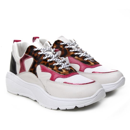 Tênis Couro Loucos & Santos Chuncky Feminino - Branco e Caramelo é ruim? Tênis Couro Loucos & Santos Chuncky Feminino - Branco e Caramelo é boa?