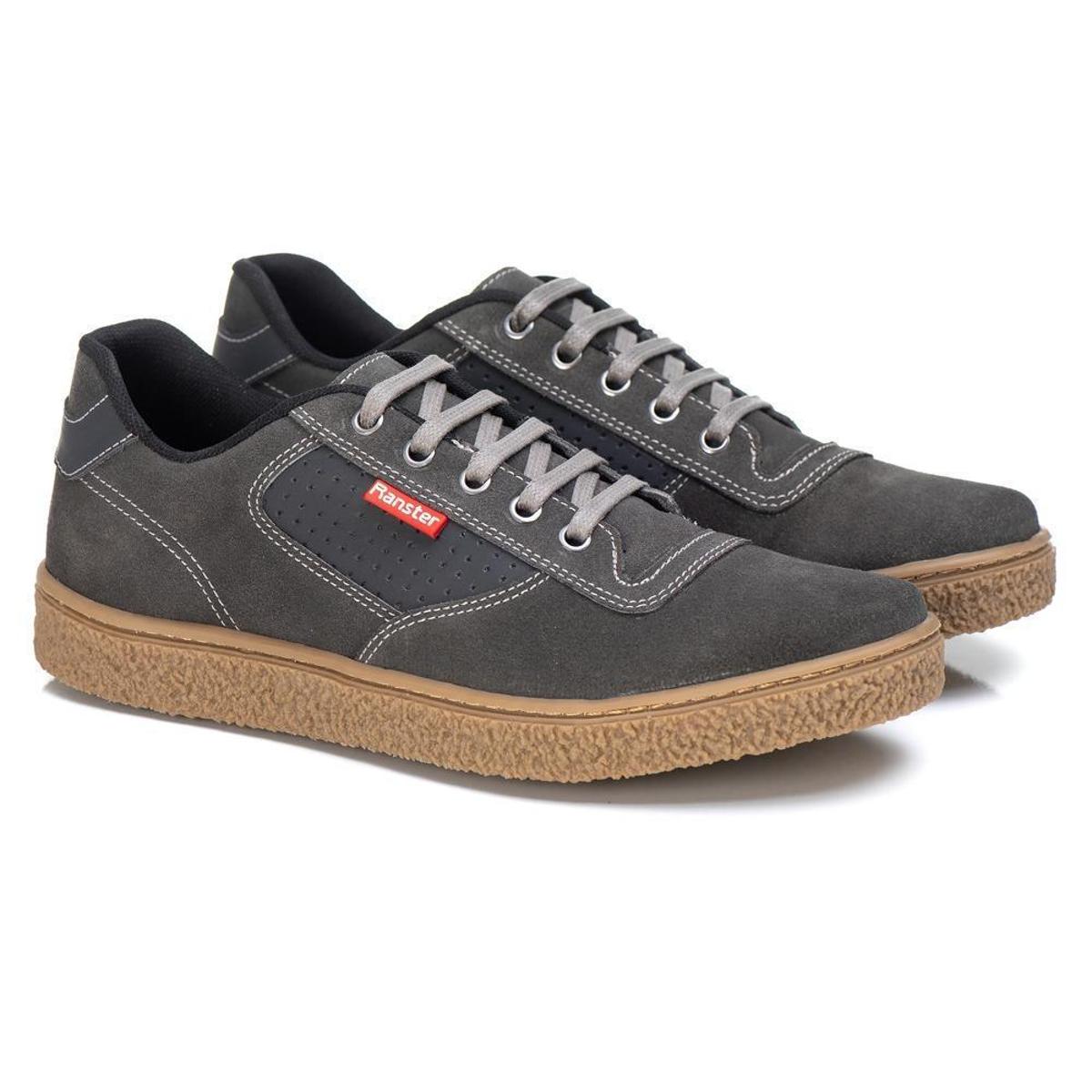 Tênis Couro Masculino Cadarço Estilo Casual Conforto Menor preço em Tênis Couro Masculino Cadarço Estilo Casual Conforto
