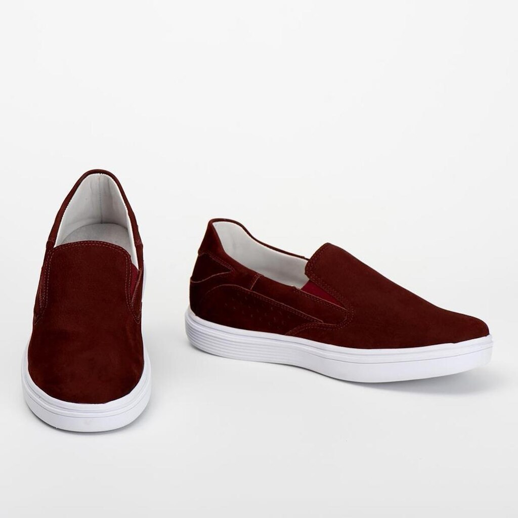 Tênis Couro Masculino Slip on Calce Fácil Conforto