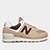 Tênis Couro New Balance 574 V'2 Feminino - Marrom Claro