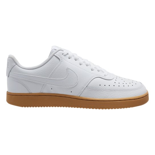 Nike Court Vision Low Tenis Nike Branco De Couro Masculino Tênis