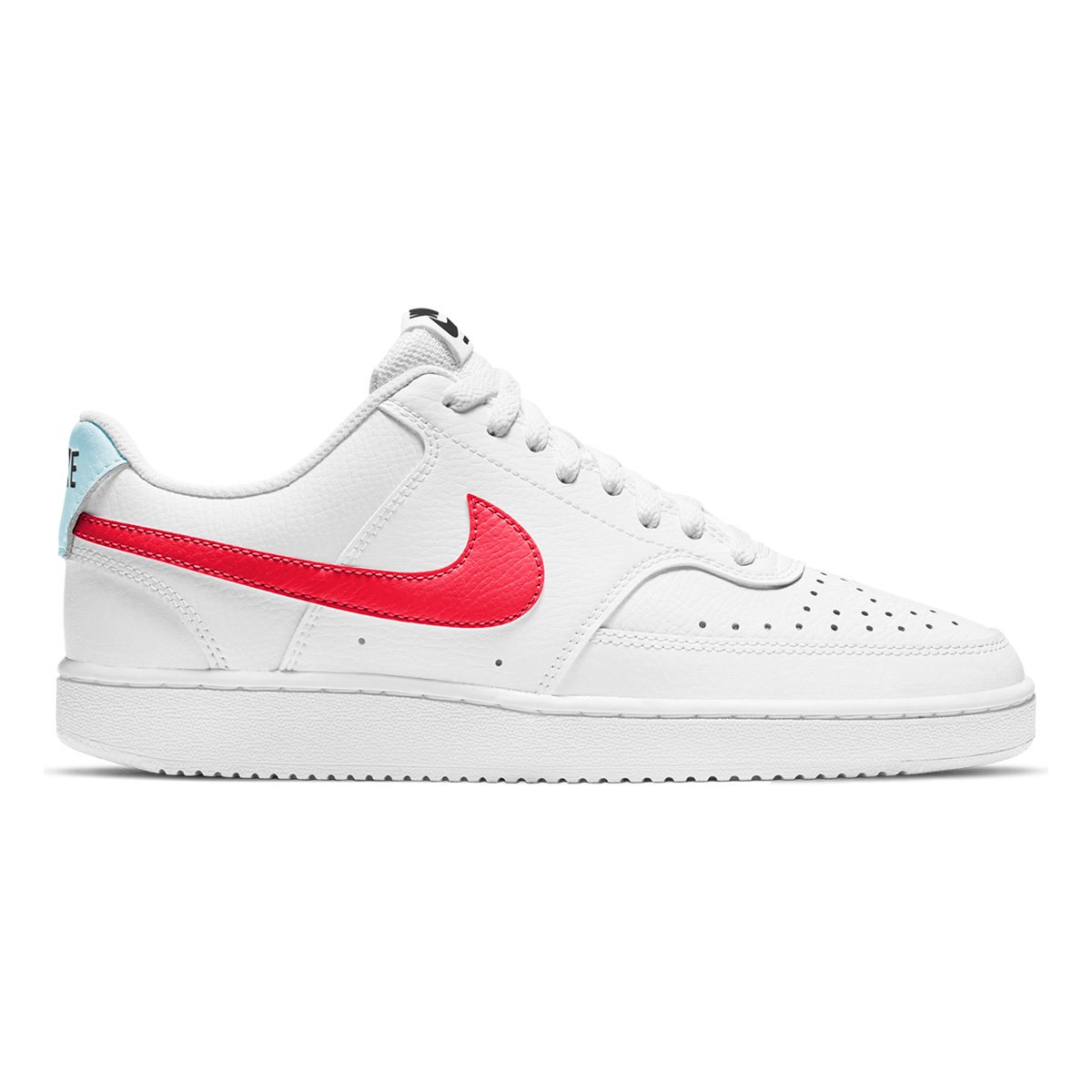 Tênis Couro Nike Court Vision Low Feminino Branco+Vermelho