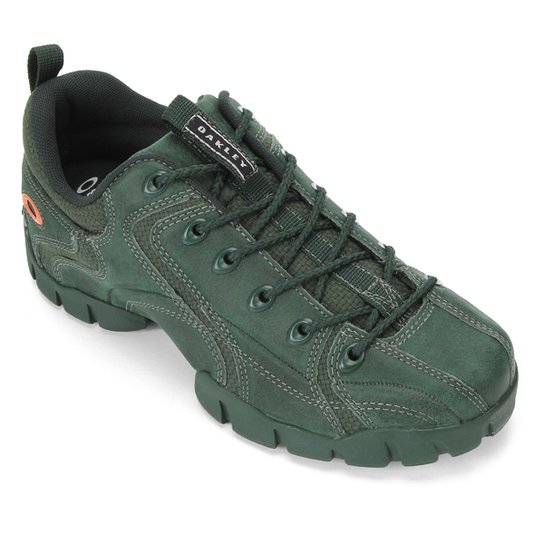 Tênis Couro Oakley Mod Flak Skin Masculino - Verde escuro Menor preço em Tênis Couro Oakley Mod Flak Skin Masculino - Verde escuro