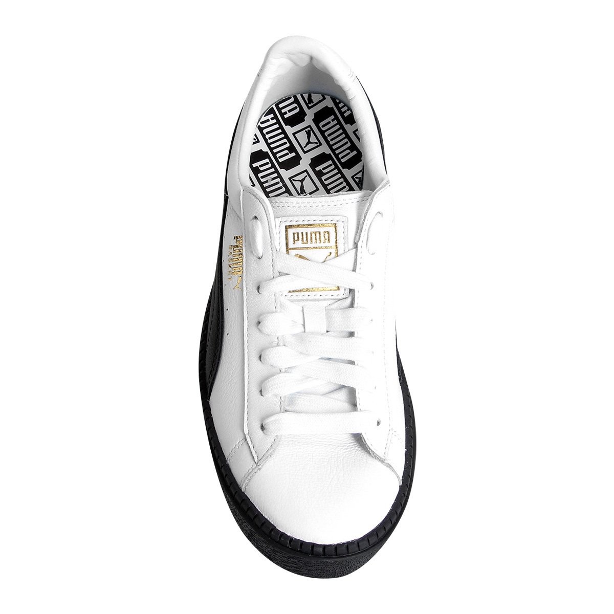 tênis puma basket platform trace preto