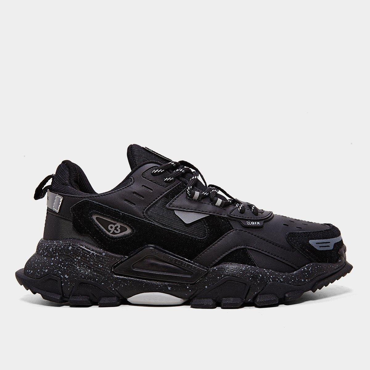 Tênis Couro Qix Trek - Preto+Azul | Netshoes