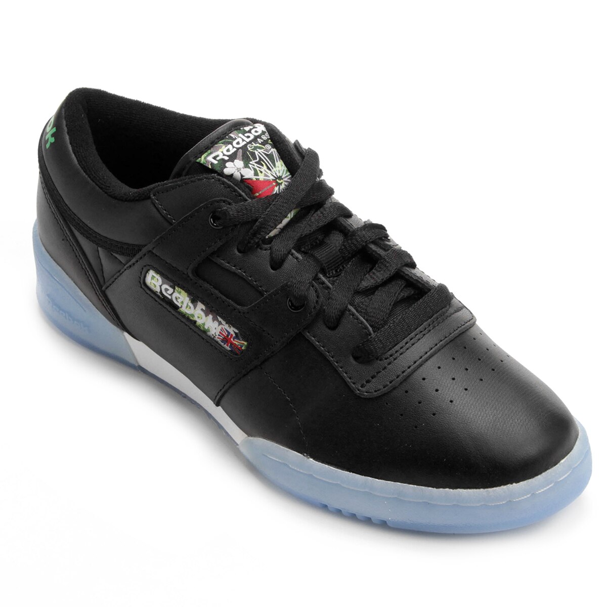 tenis reebok preto de couro