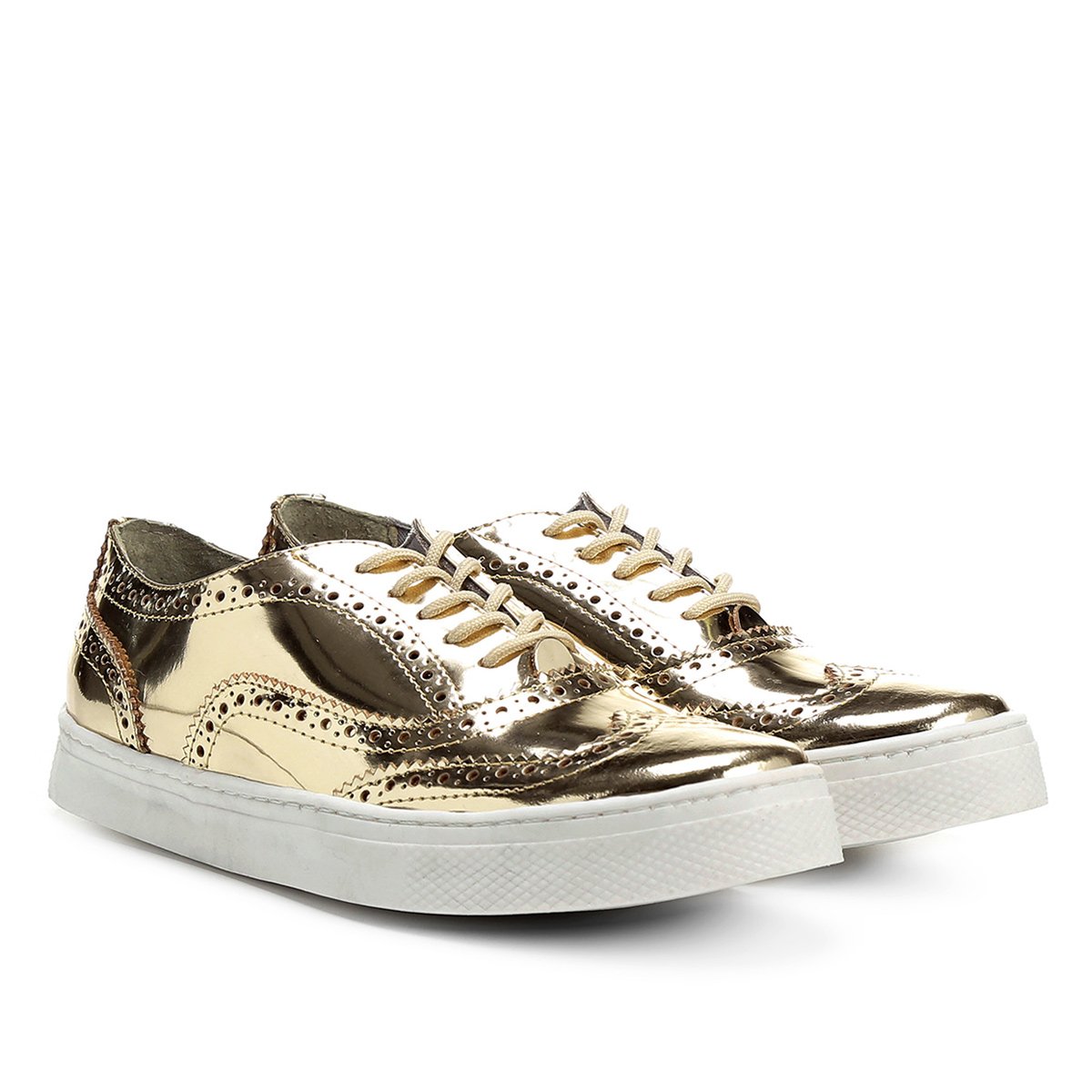 tenis santa lolla dourado