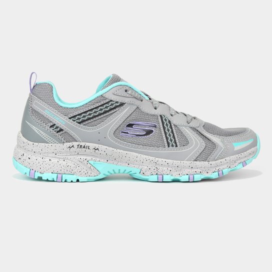 Tênis Couro Skechers Hillcrest Vast Adventure Feminino - Cinza+Azul é ruim? Tênis Couro Skechers Hillcrest Vast Adventure Feminino - Cinza+Azul é boa?
