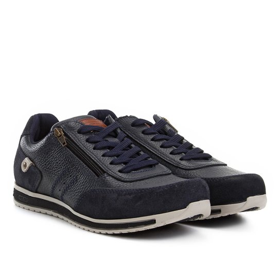 Tênis Couro West Coast Joplin Masculino Marinho Netshoes